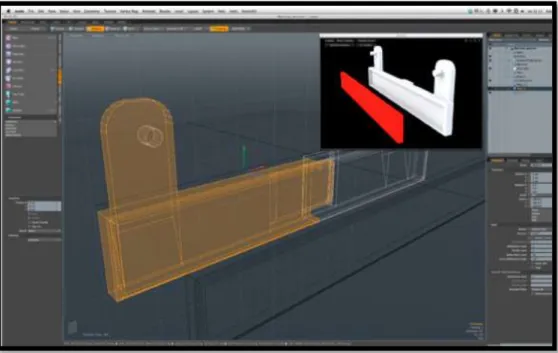 Figura 29. Fabricación de pieza de moto en software de modelado 3D  (Jorquera, 2016) 