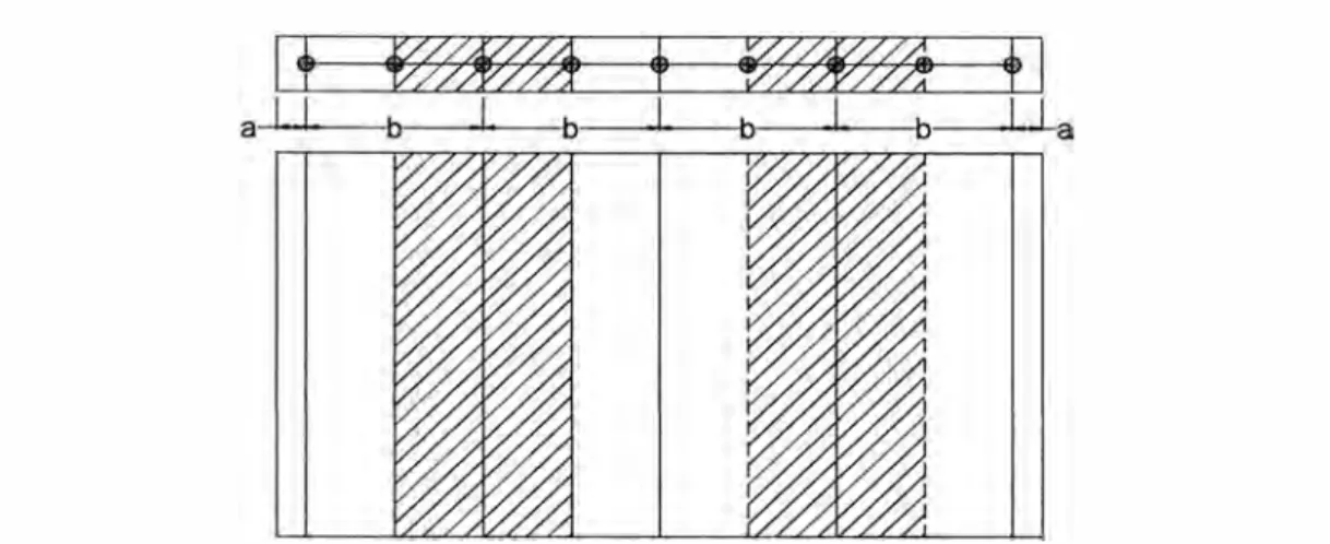 Figura 3-4:  Determinación de las áreas de concreto y acero para los elementos  verticales