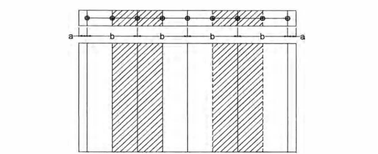 Figura 3-4:  Determinación de las áreas de concreto y acero para los elementos  verticales