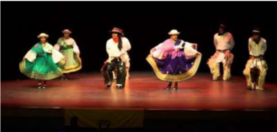 Ilustración 14. Representación de danza tradicional ecuatoriana 