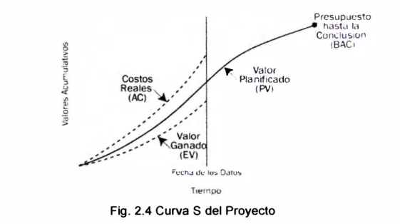 Fig. 2.4 Curva S del Proyecto 