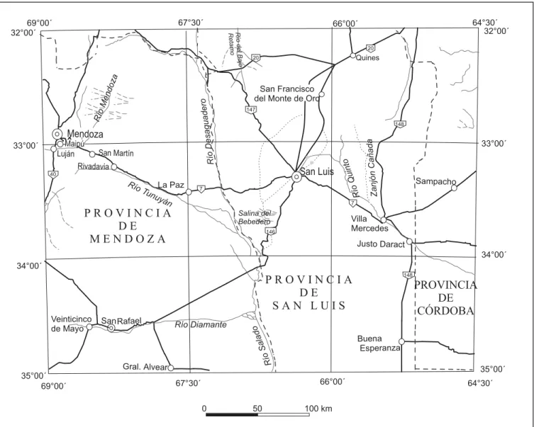 Figura 1: Mapa de ubicación Hoja San Luis
