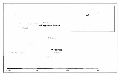 Figura 1 .1 Ubicación de mina Lagunas Norte  1.2  Objetivo 