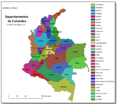 Figura 1 Mapa de Colombia 