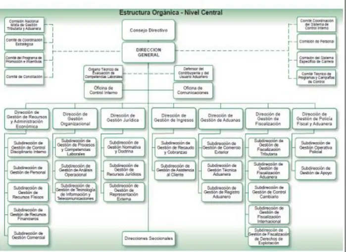 Figura 2. Estructura organizacional DIAN. 