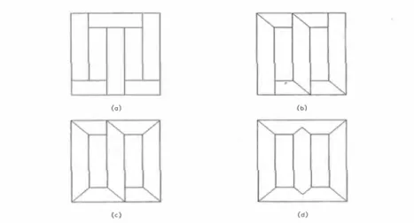 Fig.  2.3 cortes de los transformadores (a,b,c,d) 