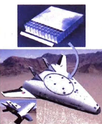 Figura  1. El X-33, nave espacial con paredes compuestas de paneles sándwich. 