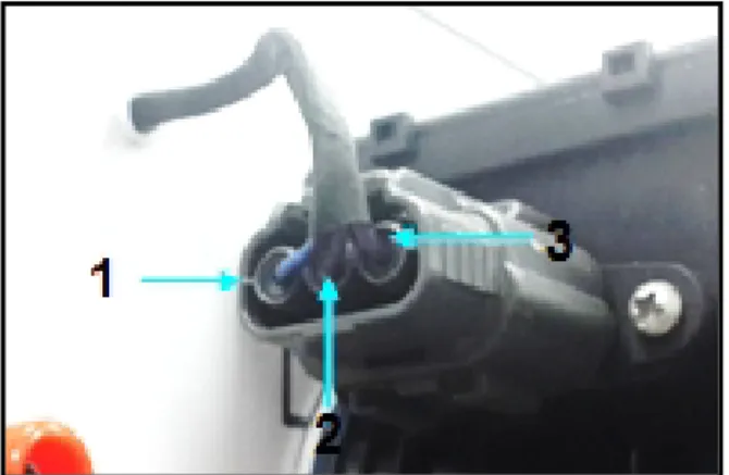 Figura 6. Pines de conexión sensor de la masa de aire