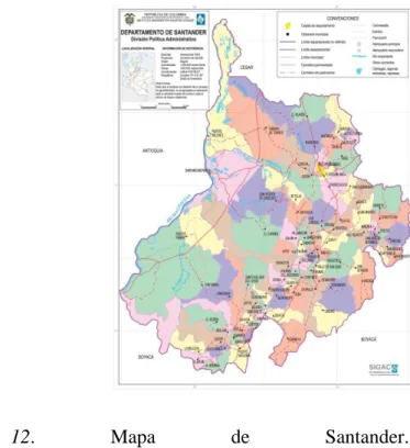 Figura  12.  Mapa  de  Santander.  Tomado  de: 
