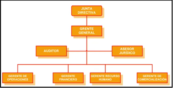Figura 2.12 Organización lineal – asesoría  Elaborado: Francisco Díaz  