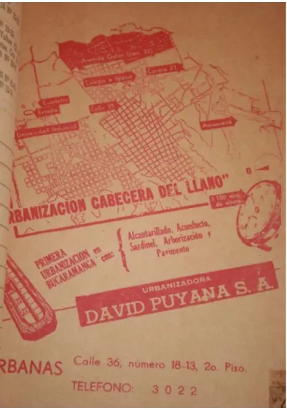Figura 22. Folleto publicitario Barrio Cabecera del Llano.  Fuente: Archivo personal Néstor José Rueda Gómez 