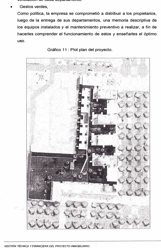 Gráfico 11 :  Plot plan del proyecto. 