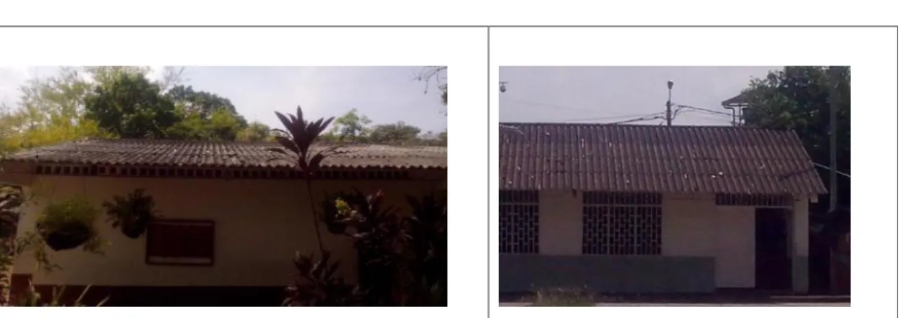 Foto 11. Teja de Fibrocemento, utilizadas en las aulas  de la edificación de la institución educativa   escuela ciudad jardín
