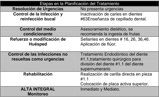 Tabla 5: Plan de Tratamiento. Fuente: Jason Nuno. Elaborador: Marco Guerrón