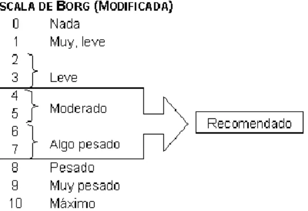 Figura 1. Escala de Borg (Modificada) adaptado de  http://www.fac.org.ar/tcvc/llave/c309/fig1.gif 