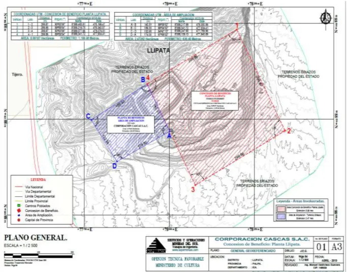 Figura 1: Plano general georeferenciado. 