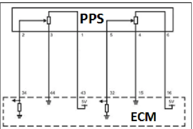 Figura 13. Conexión del sensor PPS  Fuente. Manual de servicio de Sail SGM 