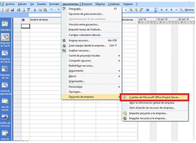 Figura 5: Configurar Conexión al Servidor.