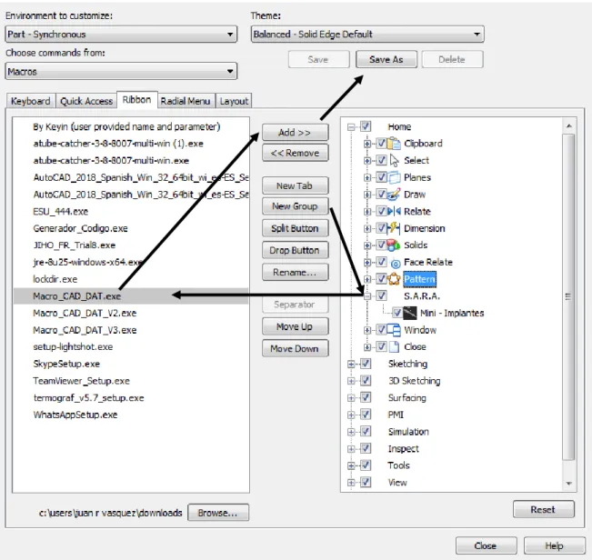 Figura 5-10:  Creación botón y enlace con API – 2. 