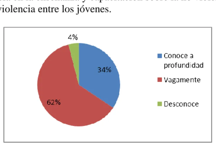 Gráfico 1: Conocimiento sobre no violencia 
