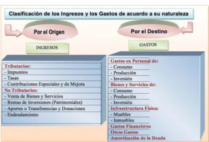 Gráfico N° 10 Clasificación de los ingresos y los gastos de acuerdo a su naturaleza