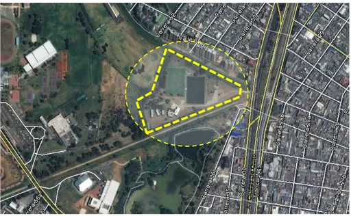 Figura 9. Localización sede federación colombiana de futbol.  Adaptado de Google earth 