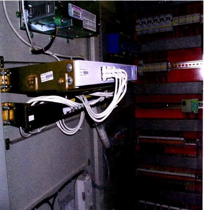 Foto N º  7.3  Conexionado de red LAN en Hub y Patch panel de BC6 