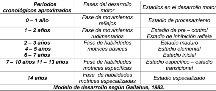 Figura 1. Desarrollo motriz. 