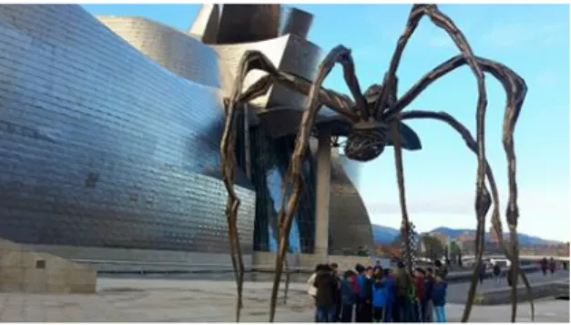 Ilustración 2.Museo Bilbao. Programa: &#34;Aprendiendo a  través del arte&#34; Intercambios Culturales