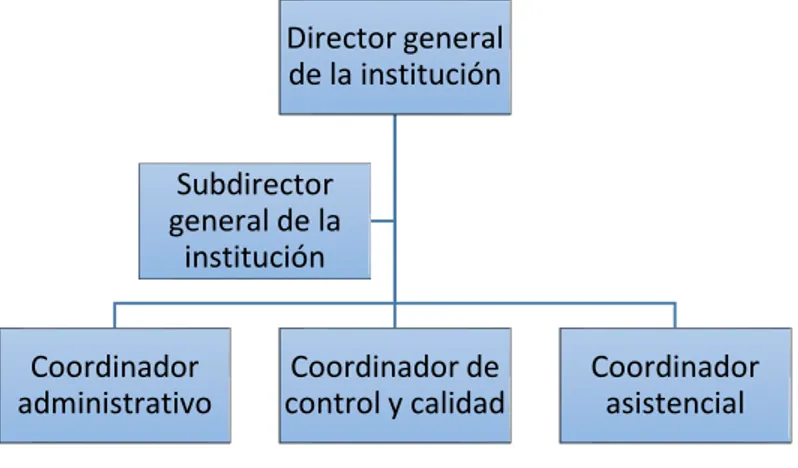 Figura  6. Organigrama con estructura funcional 