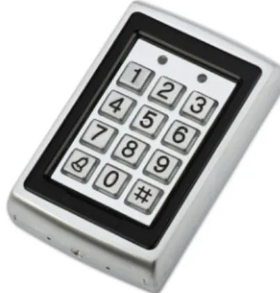 Fig. 2.   Control de acceso mediante teclado numérico.