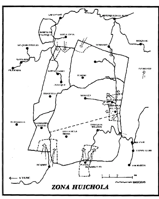 Fig.  6  :  Etat des  invasions  territoriales pendant les annóes quatre-vingt 