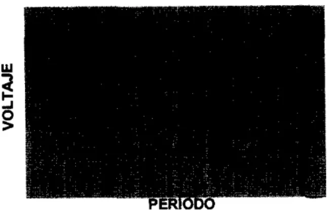 Fig. 2.2.  Señal generada  por  el detector G-M. 