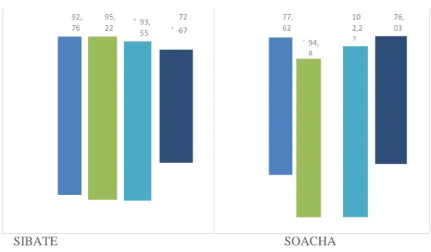 Figura 14. Cobertura Educativa Bruta (%) Municipio de Soacha – 2014.   Fuente: Ministerio de Educación Nacional MEN 