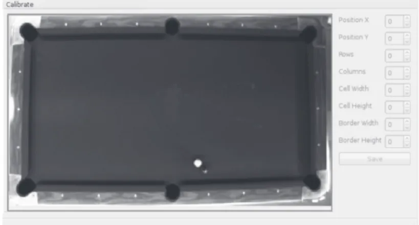 Figura 2 Interfaz sistema de calibración ARPool(ARPool user guide , 2010).