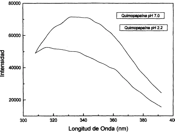 Fig.  3.2.  Grafica con  los  datos obtenidos variando el  pH a la misma concentración