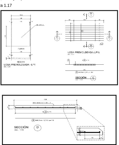 Figura Nº1.12: Geometría de pre losas