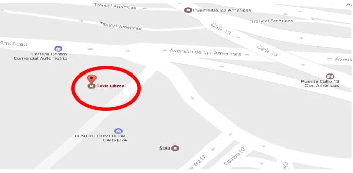 Figura 4 Ubicación TAXTOTAL S.A.S  Fuente: https://www.google.com.co/maps 