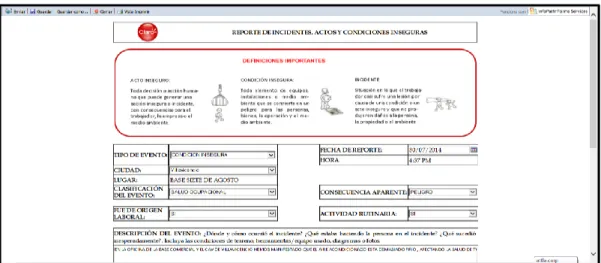 Ilustración 5: Esquema del formato en línea – intranet 
