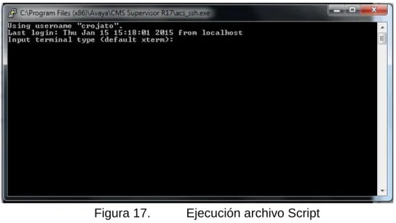 Figura 17.  Ejecución archivo Script 