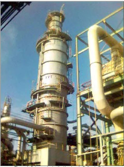 Figura 4: Columna de destilación al vacío Refinería Talara.