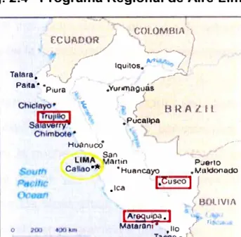 Fig. 2.4  Programa Regional de Aire  Limpio 