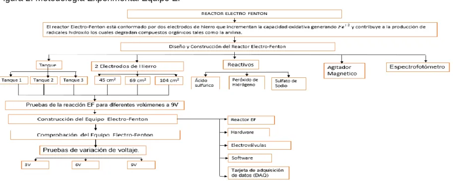 Figura 2. Metodología Experimental Equipo EF 