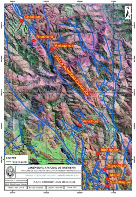 Figura 2.5. Mapa estructural regional