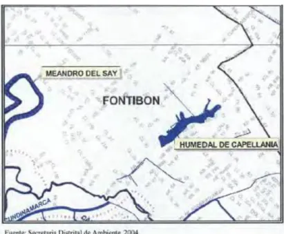 Figura 4 Red Hídrica de la Localidad de Fontibón 