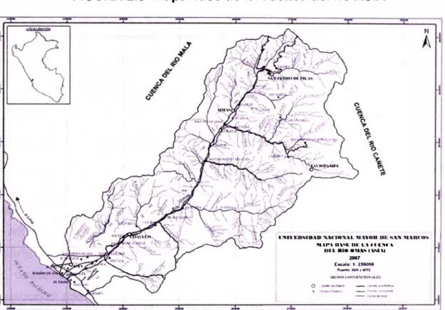 FIGURA 2.3  Mapa base de la Cuenca del rio ASIA 