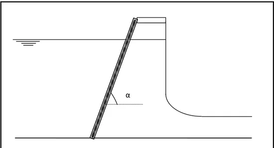 Figura N° 12: Ubicación de rejilla a la entrada de la toma sumergida 