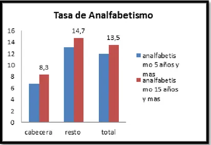 Figura 9. Tasa de alfabetismo 