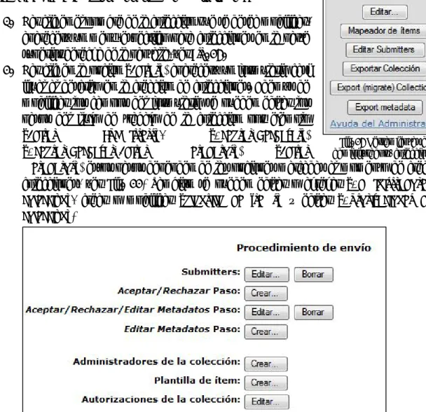 Fig. 26 Herramientas de  administrador - colecciones 