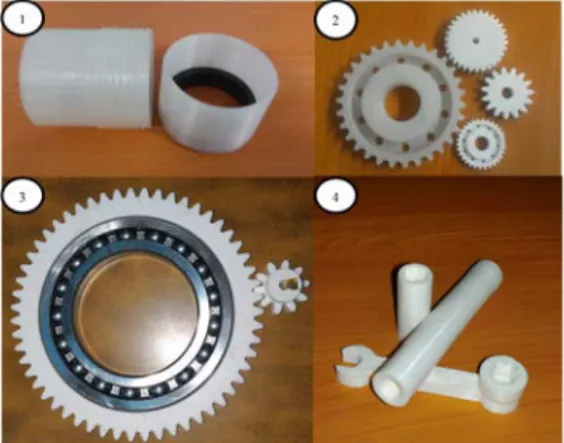 Figura  N.°  12.  Roscas,  engranes  y  otras  herramientas impresas